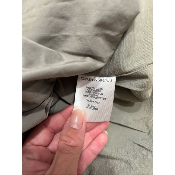 SIMKHAI Cleo Pleated Poplin Balloon Dress - Picture 8 of 8